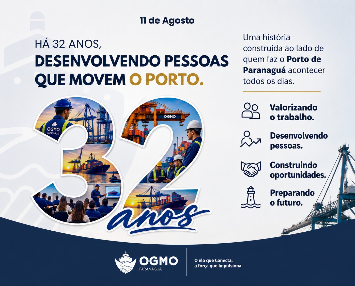 OGMO/Paranaguá celebra 32 anos de uma história