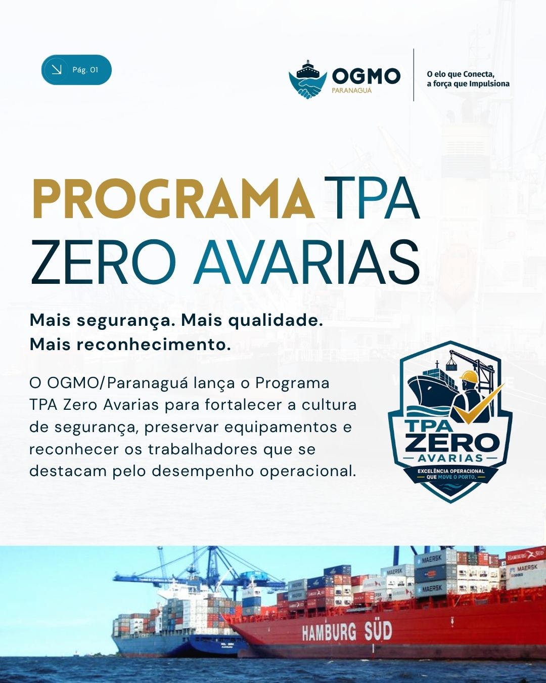 Conheça o novo Programa TPA Zero Avarias, do OGMO/Paranaguá